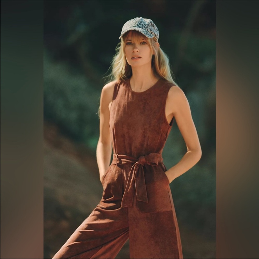Chic Sleeveless Brown Jumpsuit